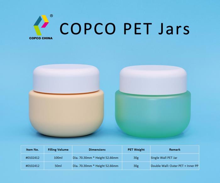One wall or two? COPCOs new PET jar lets you choose!